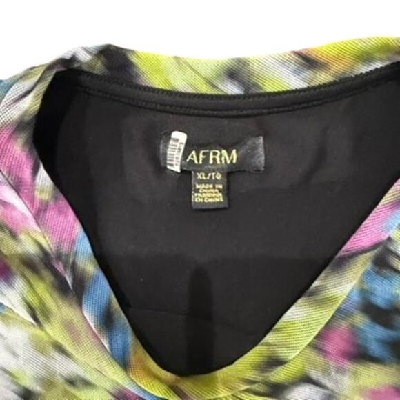 AFRM Didi Crewneck Dress in Multi, Size XL - Picture 5 of 6